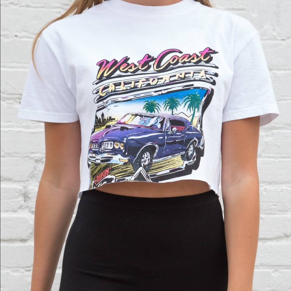 Brandy Melville Marina West Coast Crop Top